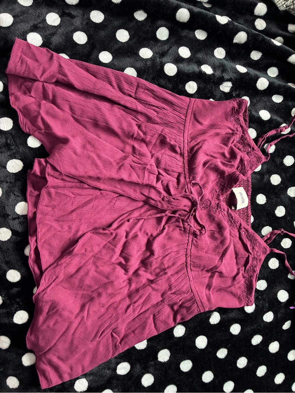 Hollister Plum Lace-Trim Camisole